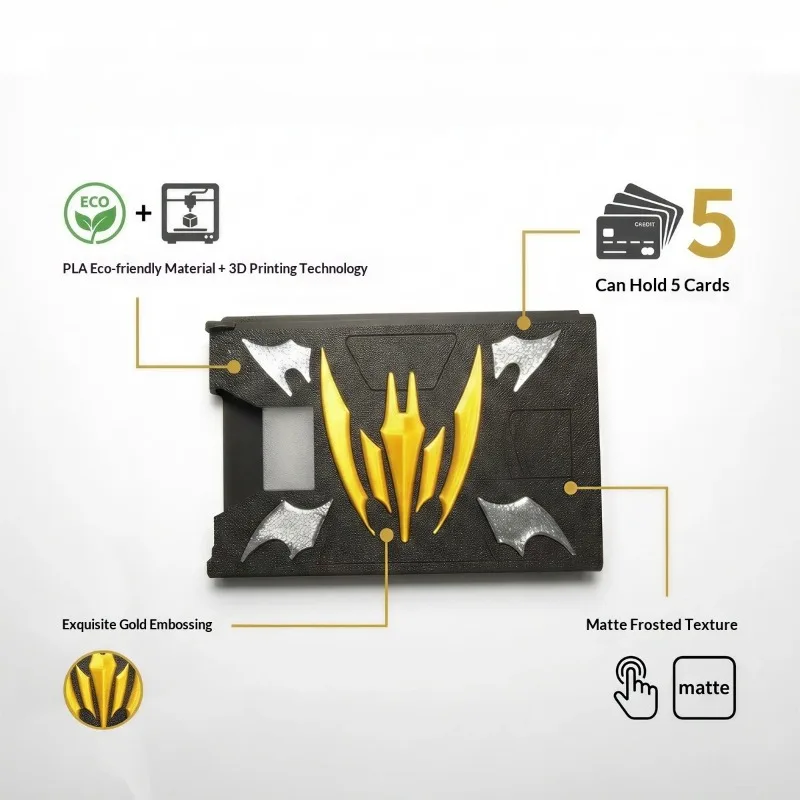 Kamen Rider Ryuki 3D Printed Card Holder PLA Environmentally Friendly Animation Dragon Knight Card Box Anti-Theft Gift view 3