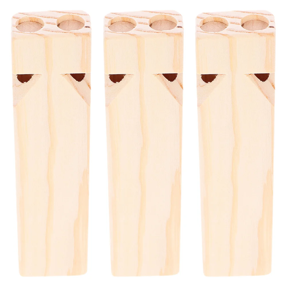 

3Pcs Wooden Orff Music Whistles DIY Paint Kids Train Birthday Party Favors Educational Instruments Creative Bonding