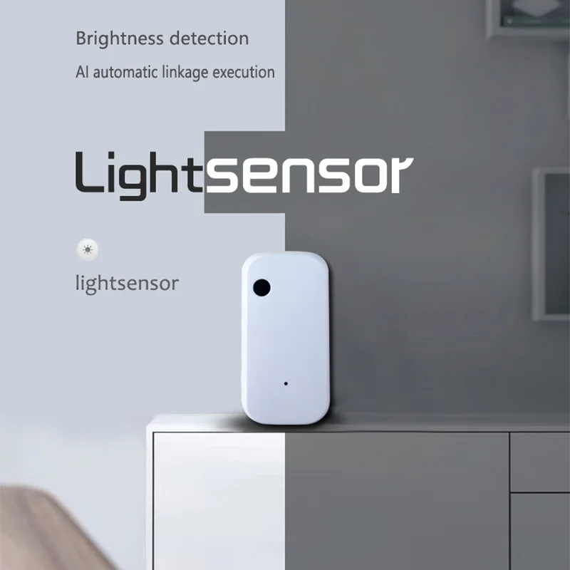 Tuya ZigBee Wifi Light Sensor Illuminance Smart Sensor Brightness Detector Linkage Control Sensor Smart Home Smart Life APP