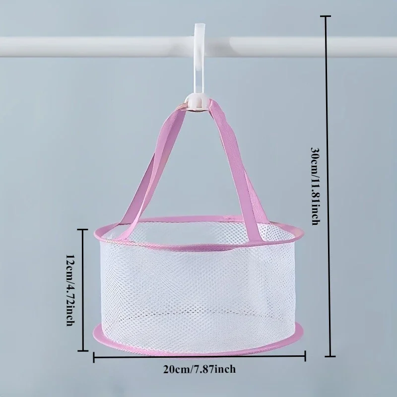 Mini Egg Drying Mesh Bag - Multi-Compartment Makeup Brush & Sponge Holder, Portable Drying Basket for Home Use,