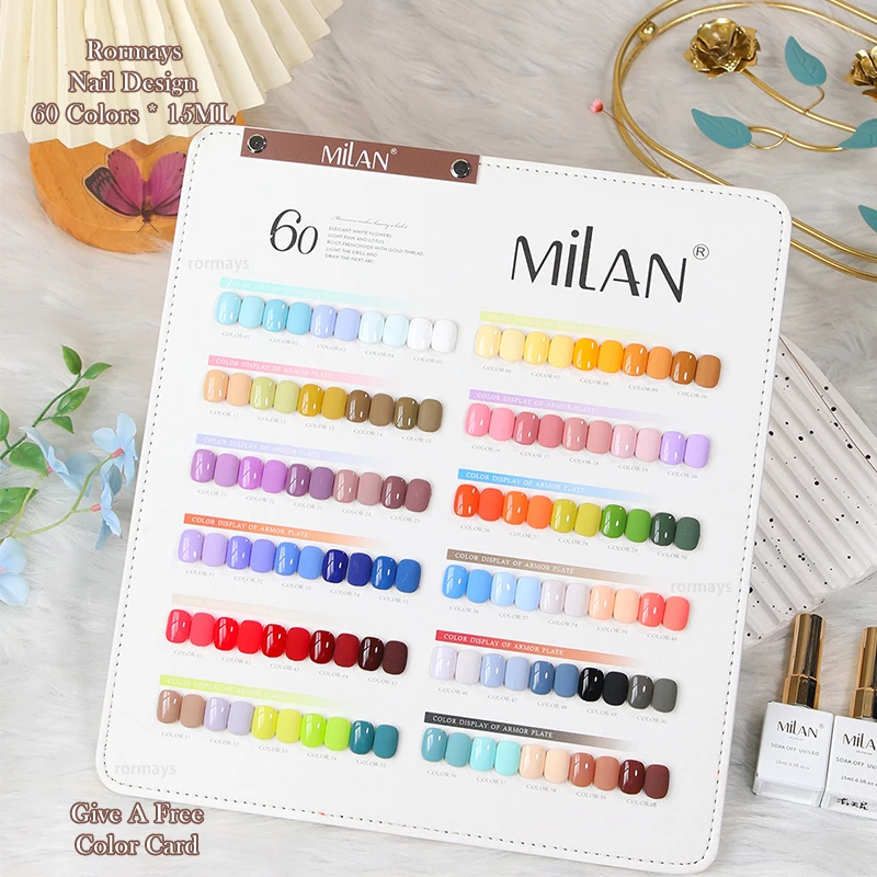 Rormays جديد ماكارون جل تلميع 60 قطعة الورنيش هلام الصيف الصلبة مشرقة دائم الأشعة فوق البنفسجية LED اللون مسمار الفن صالون هلام عدة مصنع #3
