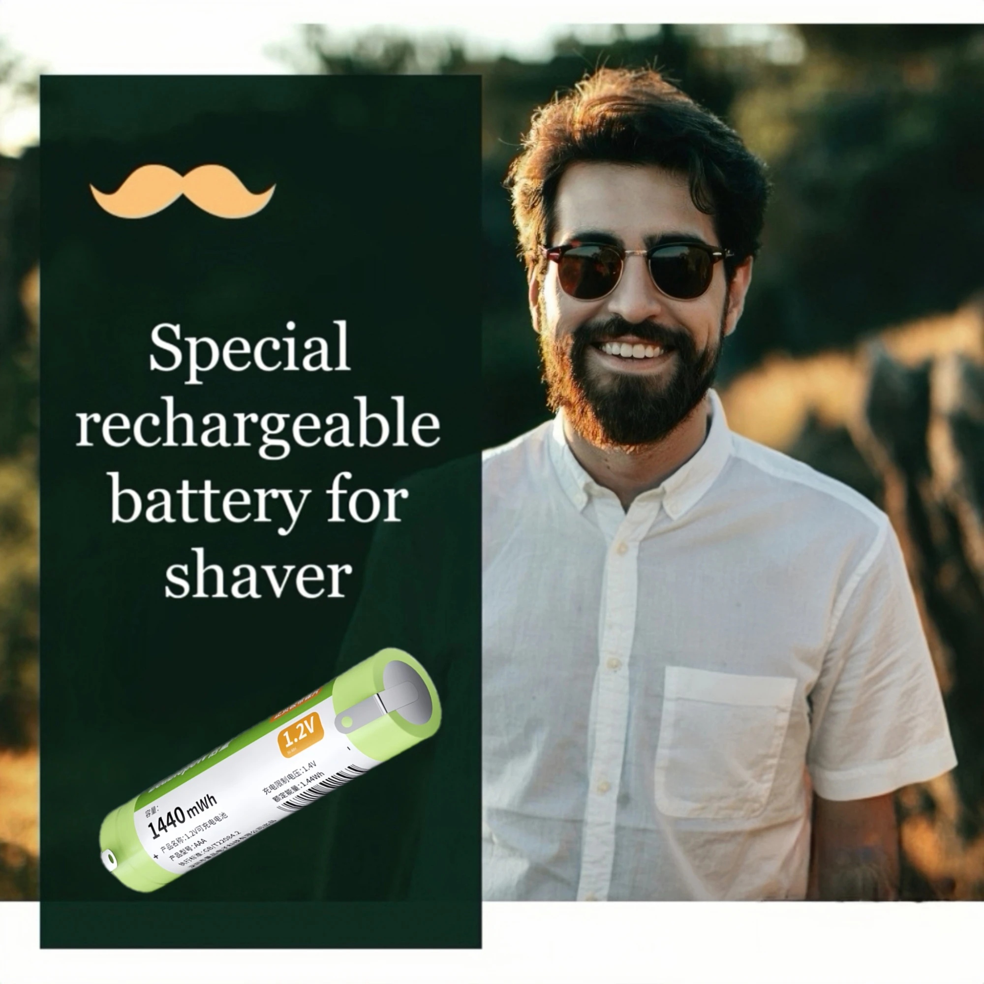 Batería recargable AAA 1,2 V 1440mWh NI-MH con pestañas de soldadura para afeitadora cepillo de dientes eléctrico aspiradoras micrófono cámara espía