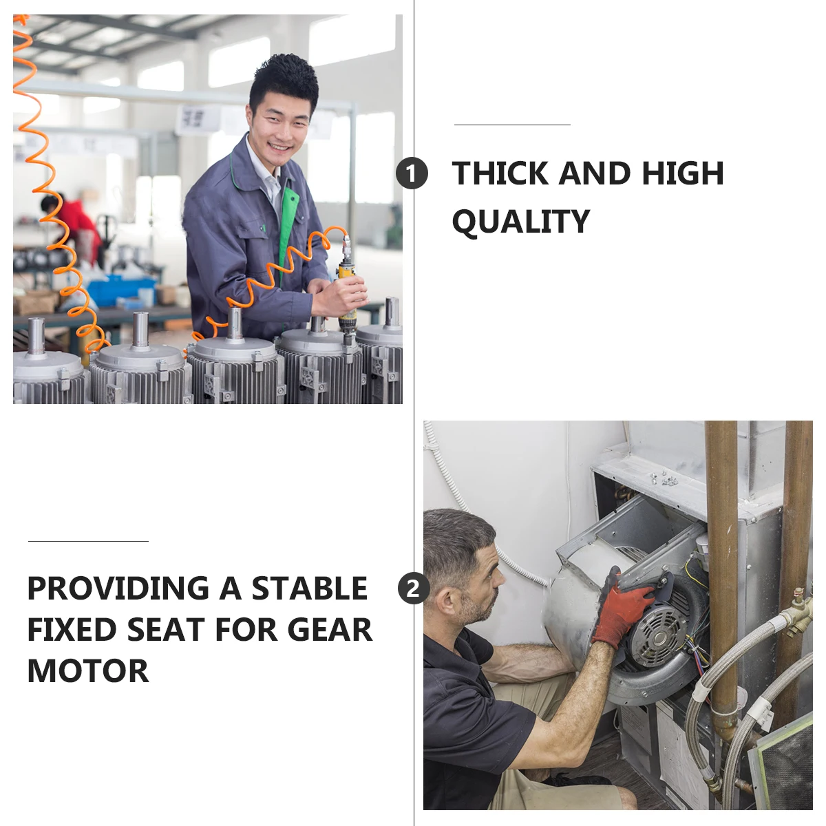 

4 шт. металлический монтажный кронштейн двигателя для мотор-редуктора постоянного тока 37GB555 37GB520 толстый стабильный держатель черный снижение