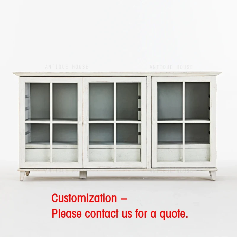 custom.Antique Japandi Minimalist Living Room Furniture Recycled Pine Sideboard Living Room Wood Cabinet Accent Cabinet