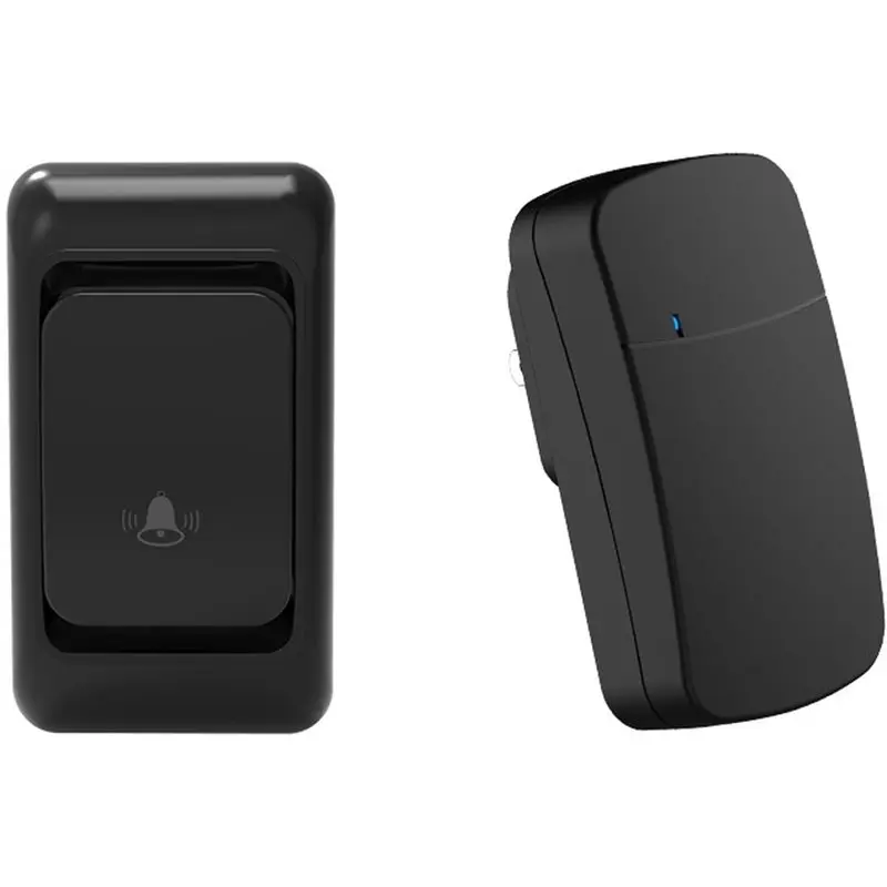 Waterproof Wireless Doorbell Set, Long Range, LED, Easy Installation, Multiple Combination Options For Home EU Plug Design