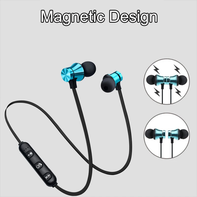 Auricular intrauditivo inalámbrico Bluetooth 4,2 De adsorción magnética, auricular deportivo estéreo, Fone De Ouvido para iPhone y Samsung