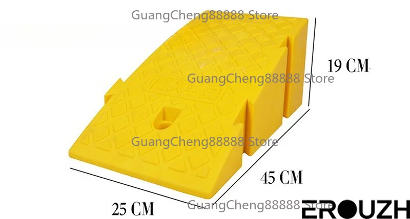 Portable Threshold Ramp 16/19cm Height Non-Slip Surface Durable Ramp for Car Motorcycle Wheelchair Scooter Pets Access