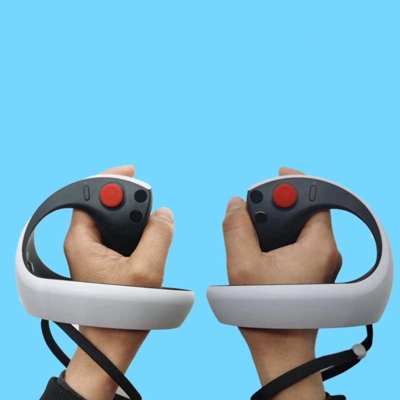 16 pçs polegar vara tampões aperto silicone pele anti-skid rocker caps para ps vr2 controlador mangas polegar vara rocker capa