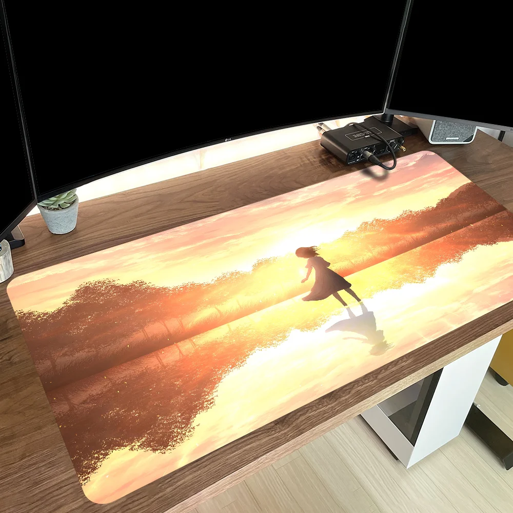 Anime S-Sunset Mousepad Non-slip Suitable For Office Computers Laptops E-sports Game Desk Mats XXL Keyboard