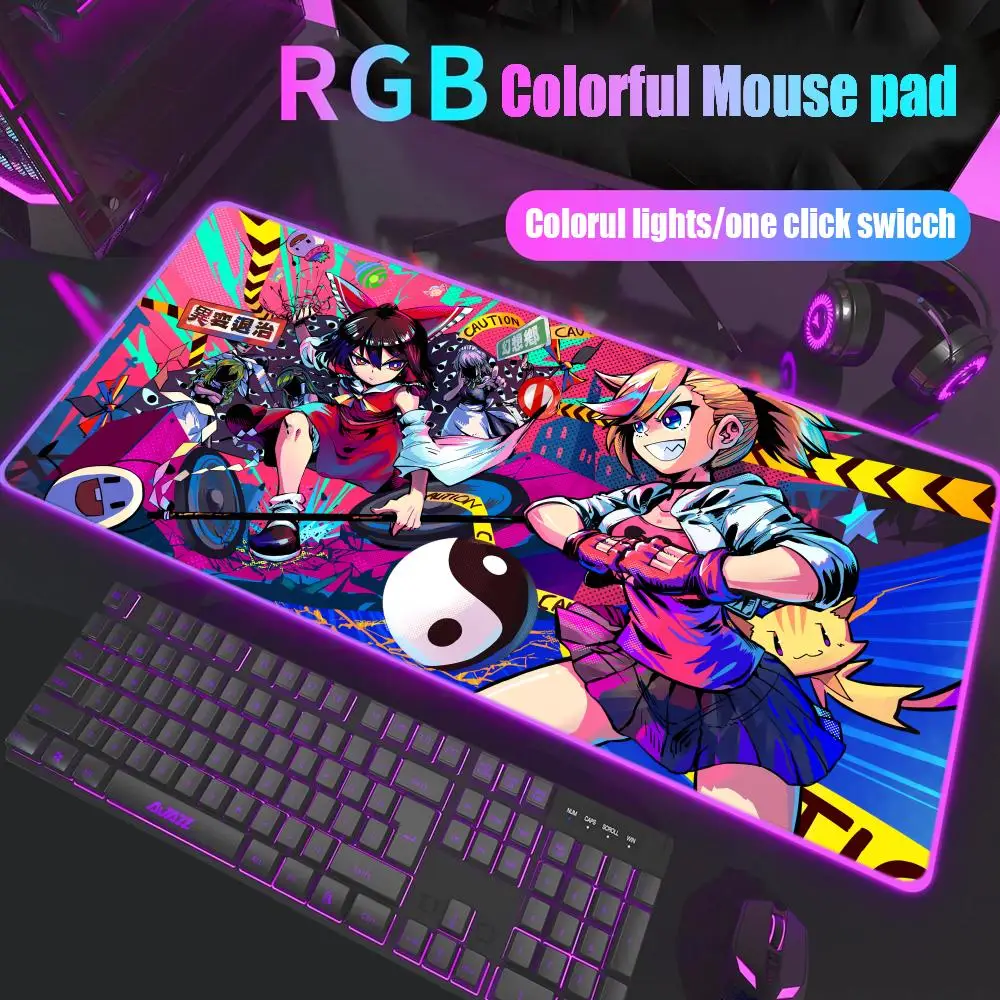 

Muse Dash Mouse Pad Gamer Rgb Desk Mat Back Light Led Mousepad Setup Gaming Accessories Deskmat Big Mousepad Backlight