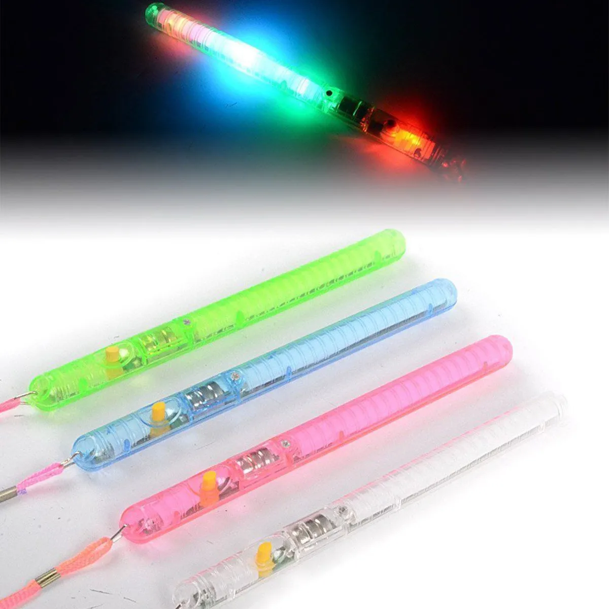 

12pcs Led Glow Sticks Multi Colour 4 Flash Modes Portable For Concert Party Wedding Festival Night Disco Outdoor Events