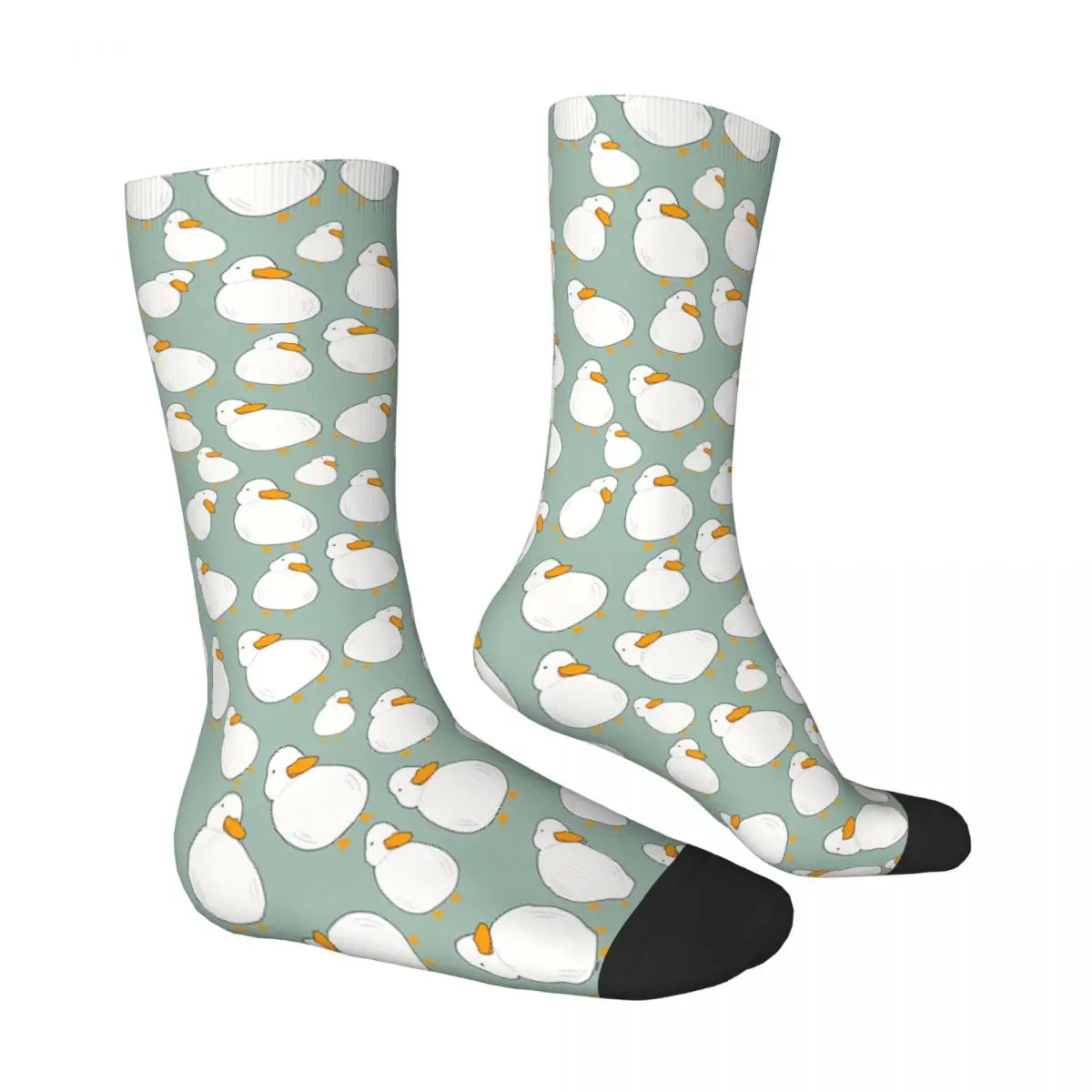 Chubby Animal Duck Men Women Socks Windproof Novelty Spring Summer Autumn Winter Stockings Gift