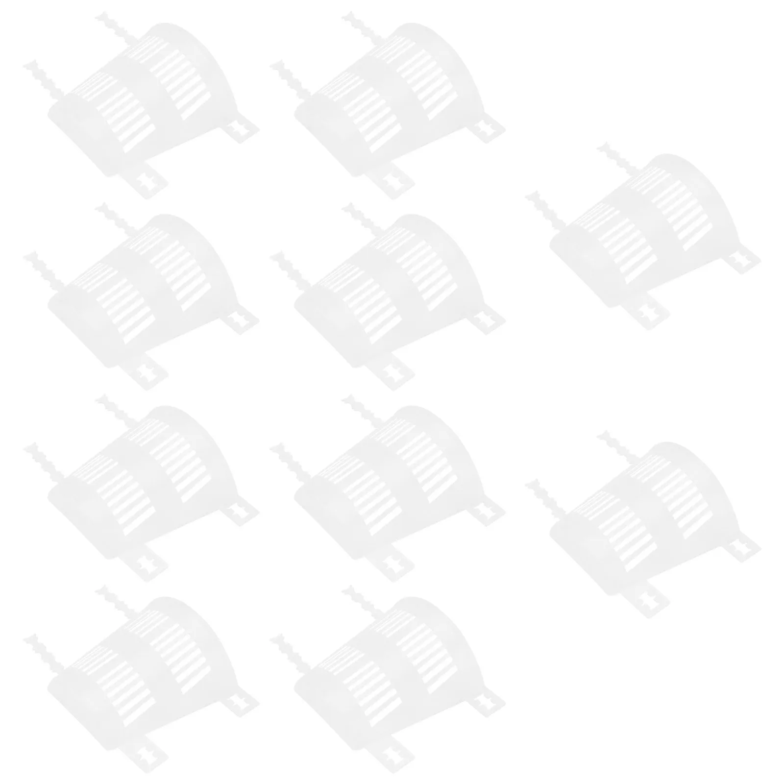 10pcs Planting Cup Seedlings Nursery Baskets Root Control Flowerpot Drainage Hole Transparent Plastic Orchid Planter Garden