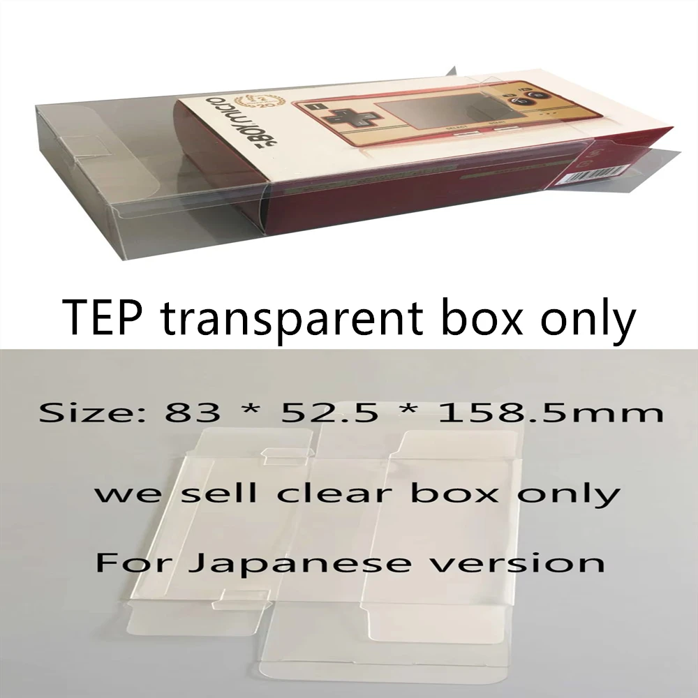 Collection Display Box For Nintendo Game Boy MICRO/GBM Game Storage Transparent Boxes TEP Shell Clear Collect Case