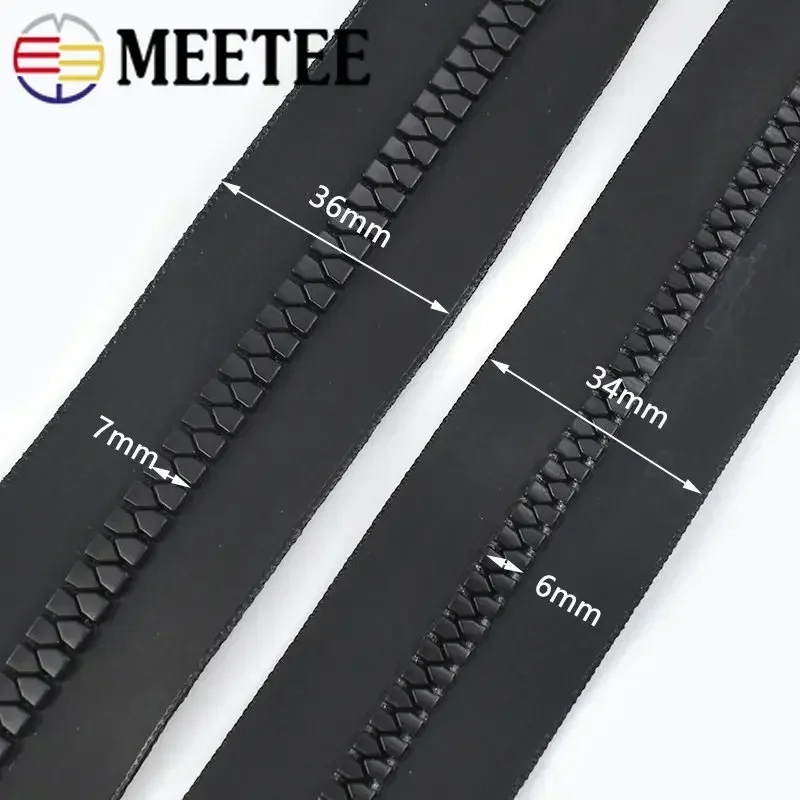 2/5M 5# 8# Waterproof Zippers with Zipper Puller Resin Zip Tape for Outdoor Tent Jacket Repair Kit Clothes Sewing Zips Accessory