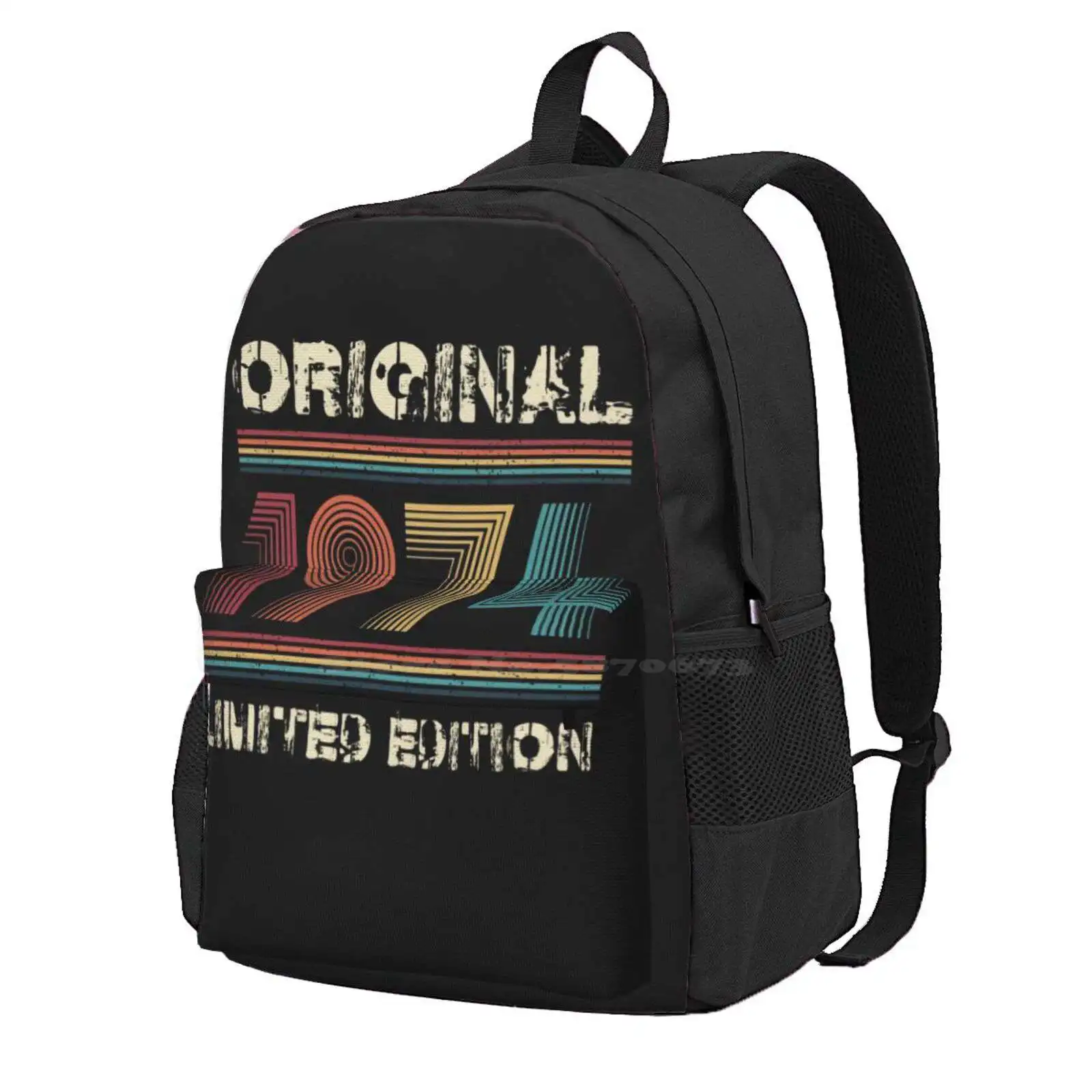 50Th Birthday Retro 1974 Limited Edition Gift Hot Sale Schoolbag Backpack Fashion Bags Retro 50Th Anniversary 50Th Birthday