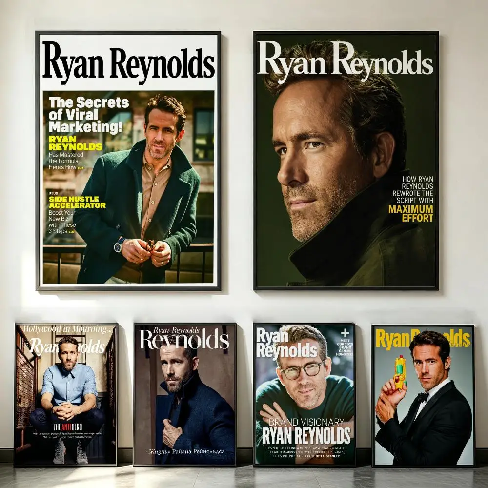 actress Ryan Reynolds Poster Poster HD Trendy SelfAdhesive Wall Art Print For Living Room Bedroom Dorm Office Home Gift