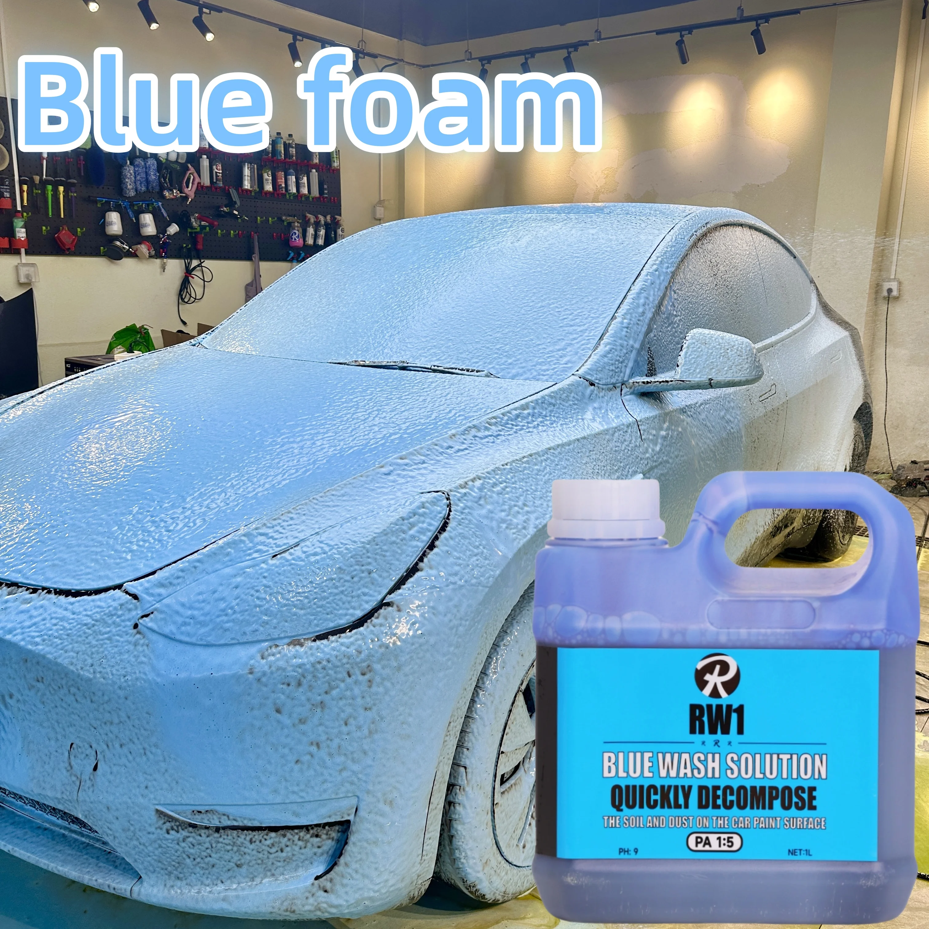 

Foaming Car Wash Soap, High-Suds pH-Balanced Car Shampoo, Safe for Wax & Sealants, Works with Foam Cannons & Bucket Wash