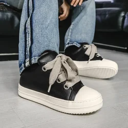 Sapatilhas masculinas e femininas de couro PU vulcanizar baixo, sapatos casuais para estudantes, verão, primavera, outono