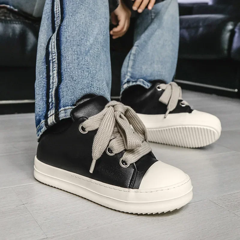 Trampki Męskie buty Pu skórzane letnie trampki studenckie buty w stylu casual niskie buty damskie męskie buty wulkanizowane wiosna jesień