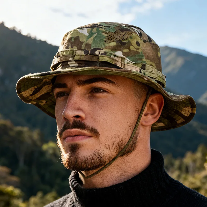 chapeu-tatico-camuflado-benny-com-aba-redonda-para-atividades-ao-ar-livre-protecao-solar-e-pesca