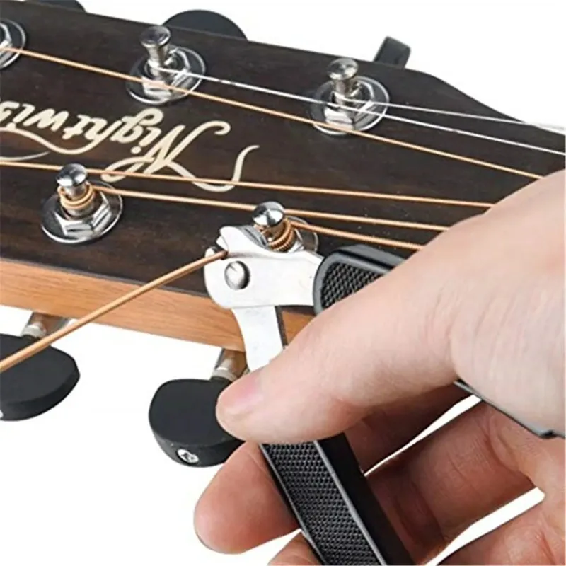 Three In One Guitar String Changing Tool Multifunctional Winder Cutter Bridge Pin Puller Fast String Replacement For Guitar