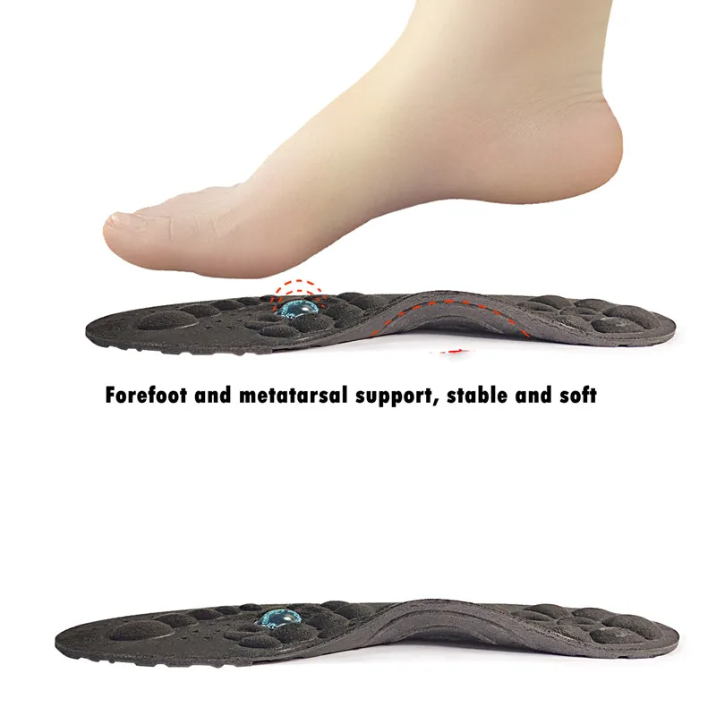 Transparent magnet Breathable Insoles For running Sport Cushioned Massage Insole Orthopedic Insoles Man Template Shoes Accessory