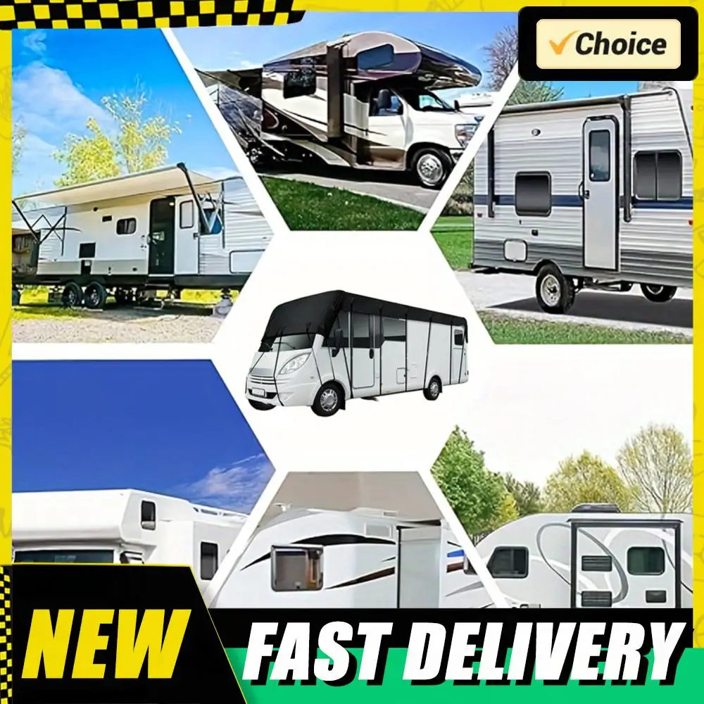 

8.5x3m RV Sun Protection Car Cover Waterproof RV Roof Protective Cover Foldable Motorhome Roof Cover for RV Travel Car Supplies