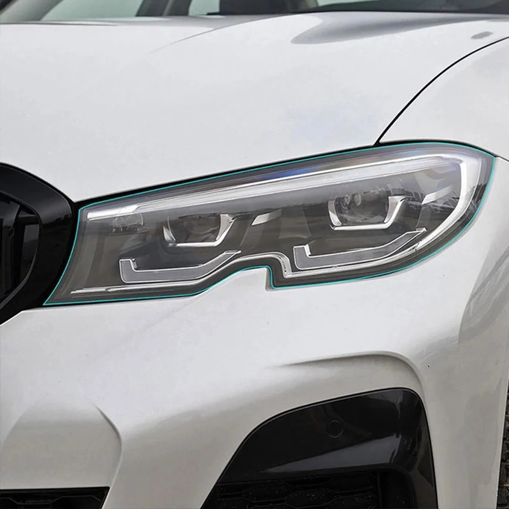 

Крышка передней фары автомобиля, защитная пленка из ТПУ для BMW 3 серии G20 G21 2019 2020 2021-AB36