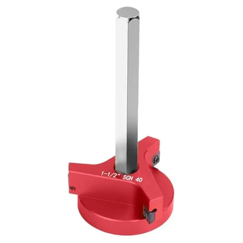 

AUAU-1-1/2 Inch PVC Pipe Reamer Kit With 3 Square Carbide Insert, PVC Fitting Saver, Socket Saver For SCH40, ABS, CPVC Pipe