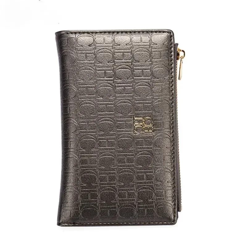 CH Wallet For Women Luxury Embossed Card Holder Fashion Zipper Coin Purse Elegant Leather Clutch Bag For Daily Use Gift view 4