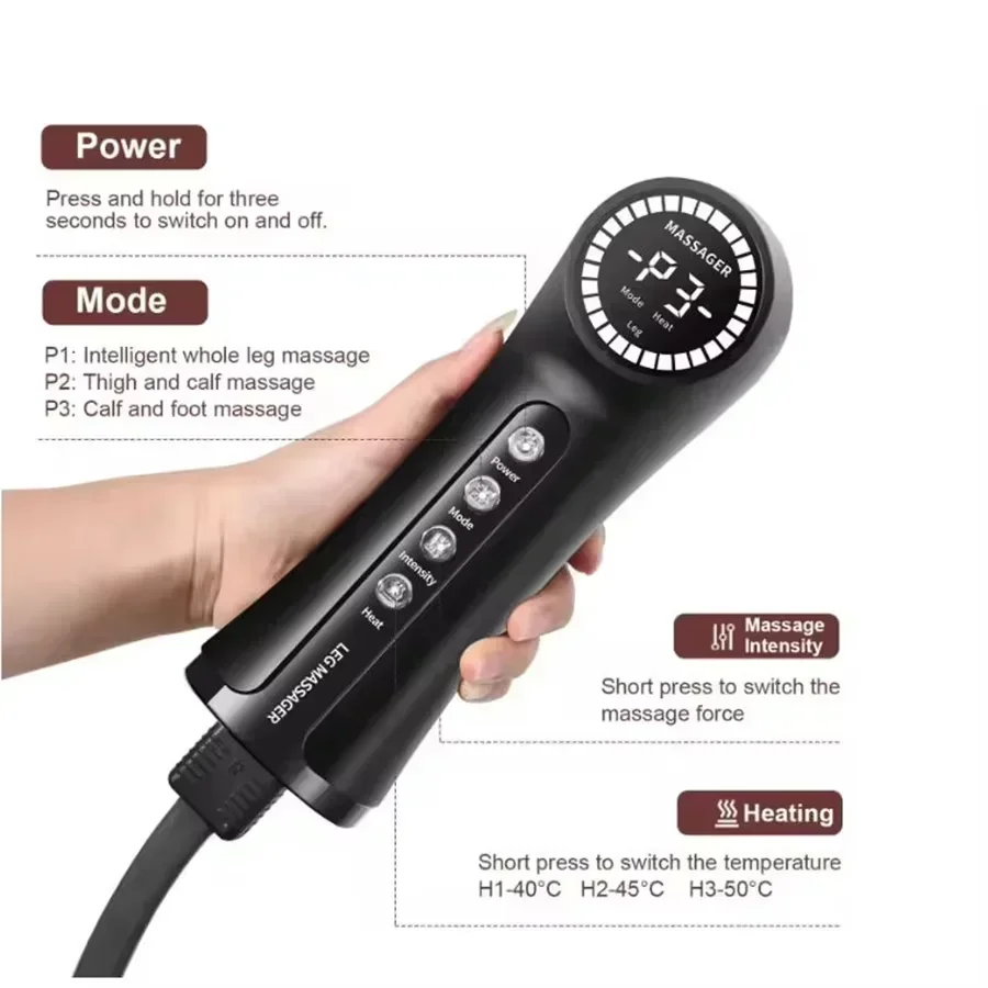 Wholesale factory Leg Massager for Circulation and Pain Relief, Air Compression Foot and Calf Massager Helpful for Relaxation