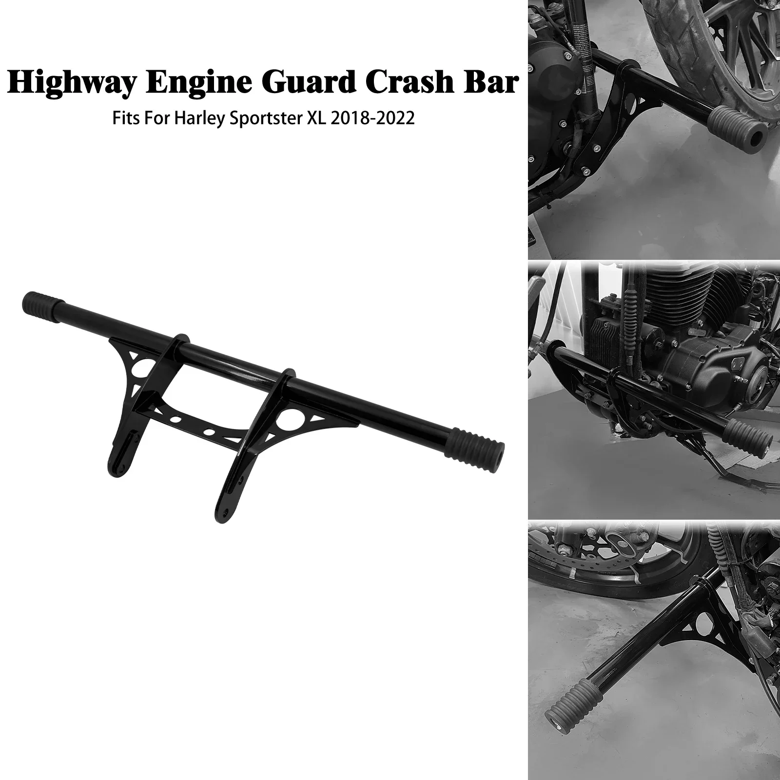 

Motorcycle Highway Engine Crash Bar Front Bumper Guard Protector For Harley Sportster XL 883 1200 Iron Super Low Custom 18-2021