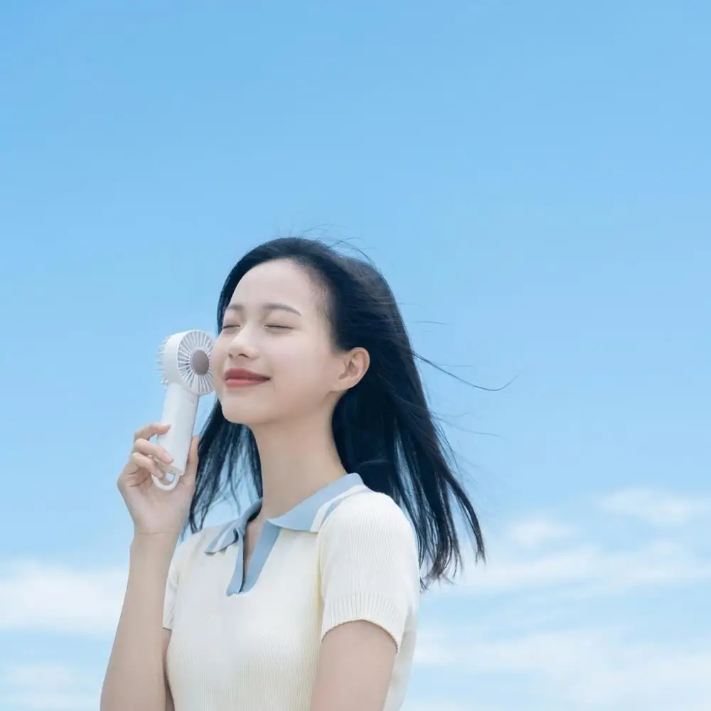 New Arrival Portable Handheld Mini Fan USB Charging Rechargeable 3-Speed Cooling Fan for Household & Outdoor Use view 5