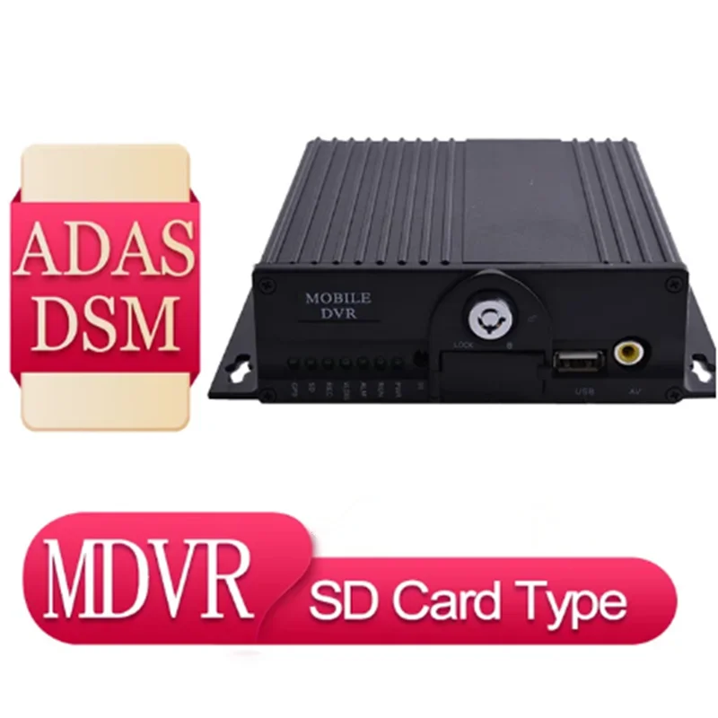 

H.265 AHD 1080P 4CH 6CH 8CH Double SD Card Mobile DVR ADAS DSM BSD Fatigue Detect For Truck Bus Mobile DVR