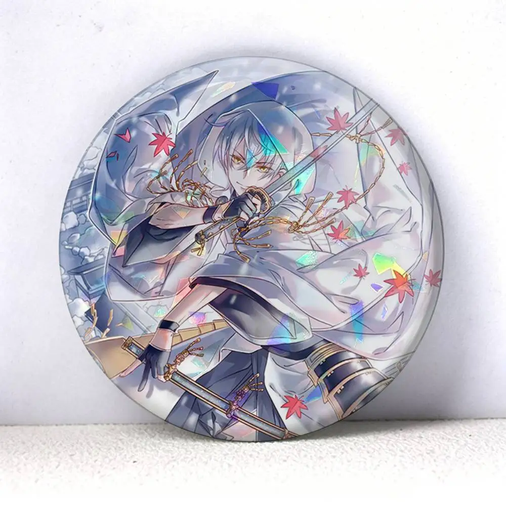 Touken Ranbu Game  75mm 44mm 25mm Accessories Toys Badge Brooch Backpack Hat Pins