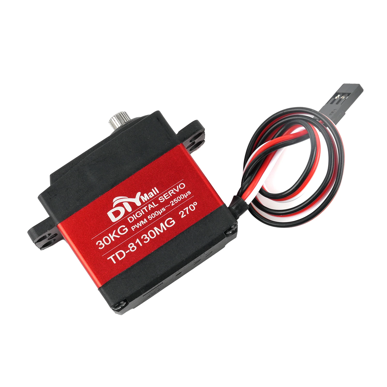 TD-8130MG 30KG 180/270/360度 °   HV デジタル高精度メタルギア RC サーボモーター 4.8-8.4V 25T アームホーン RC モデルカーロボットアーム用