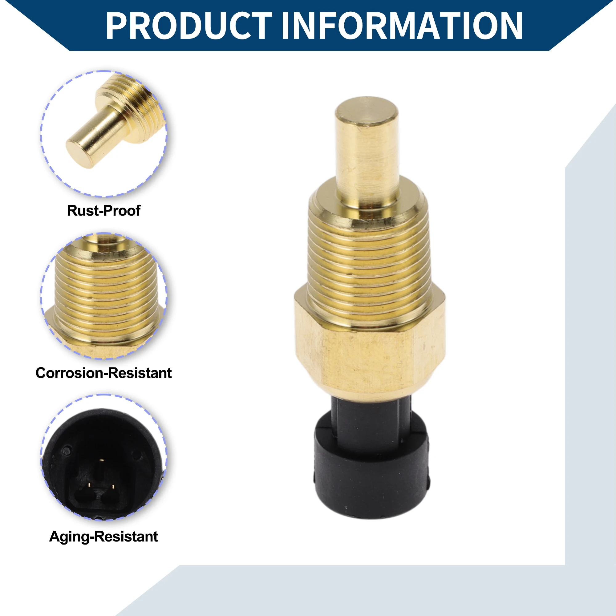 Uxcell sensor de temperatura do líquido refrigerante do motor no.4661341 sensor de temperatura da água para buick século personalizado 3.1l V6-Gas 2003 1 peça