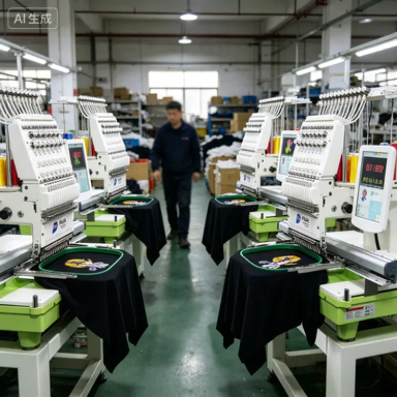 Single Head 1200 RPM High-Speed Computerized Embroidery Machine for Garment Decoration and T-Shirt Logo Stitching