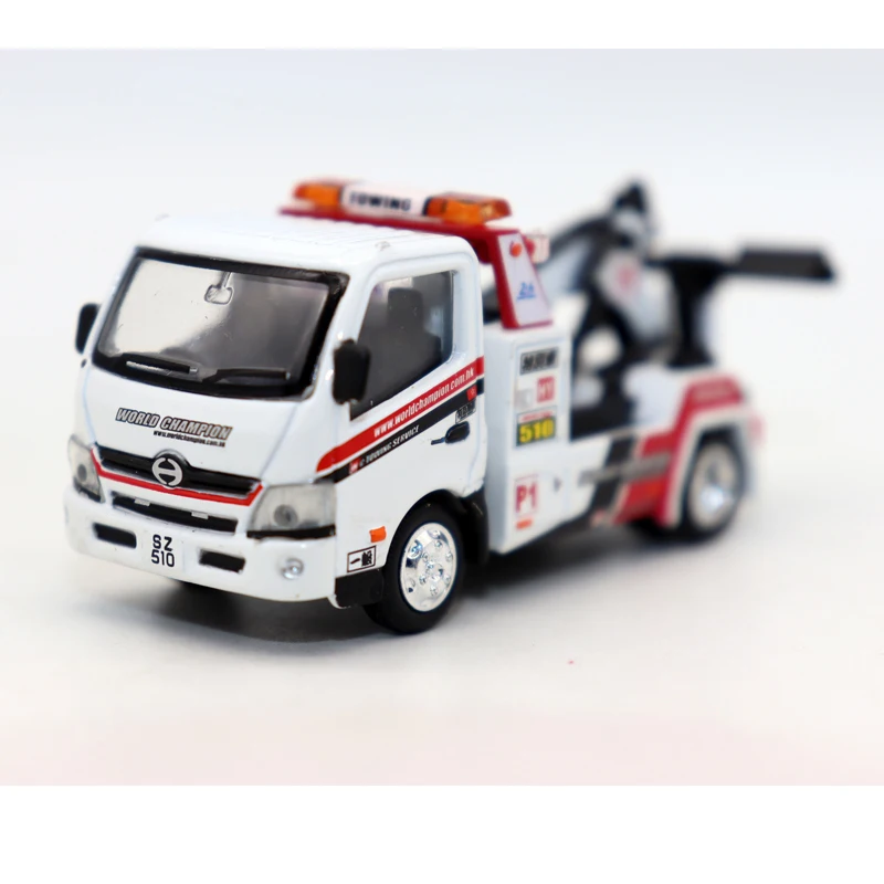 

Литой под давлением крошечный эвакуатор Hino 300, масштаб 1/76, модель автомобиля из сплава, Коллекционная игрушка, подарок, сувенир, демонстрационный орнамент