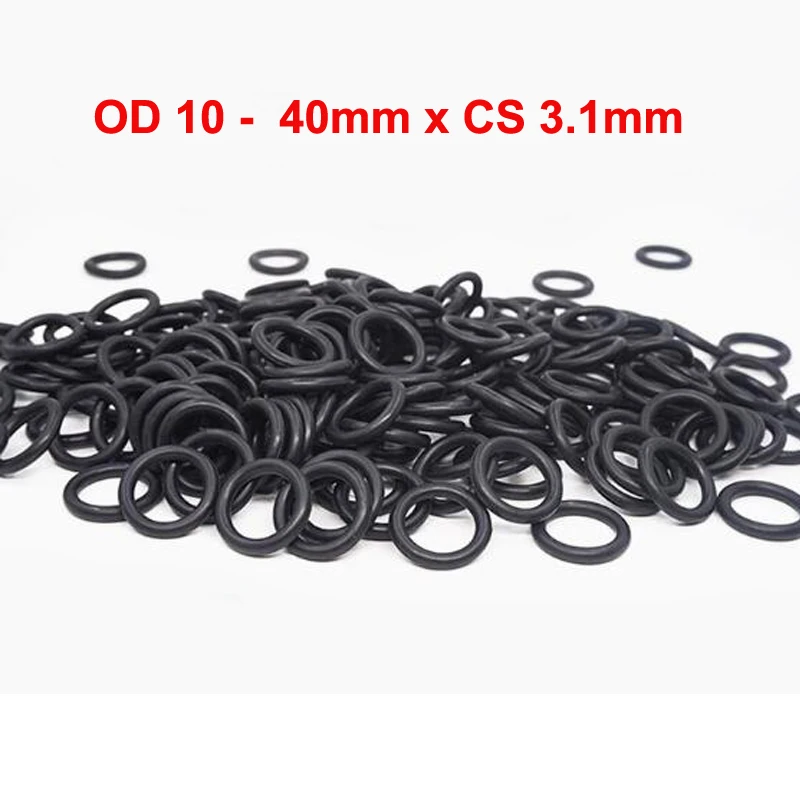 OD 10 11 12 13 14 15 16 17 18 19 20 21 22 23 24 25 26 27 28 29 to 40mm x CS 3.1mm NBR nitrile o ring o-ring seal rubber gasket