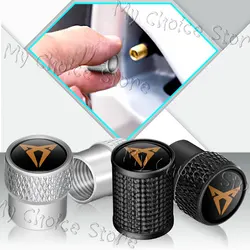 Roda de carro Pneu Válvula Caps, pneu Aro Stem, Airdust Capas para Leon, Ibiza, Altea, Exeo, Córdoba, Ateca, Tarraco, 4pcs por conjunto