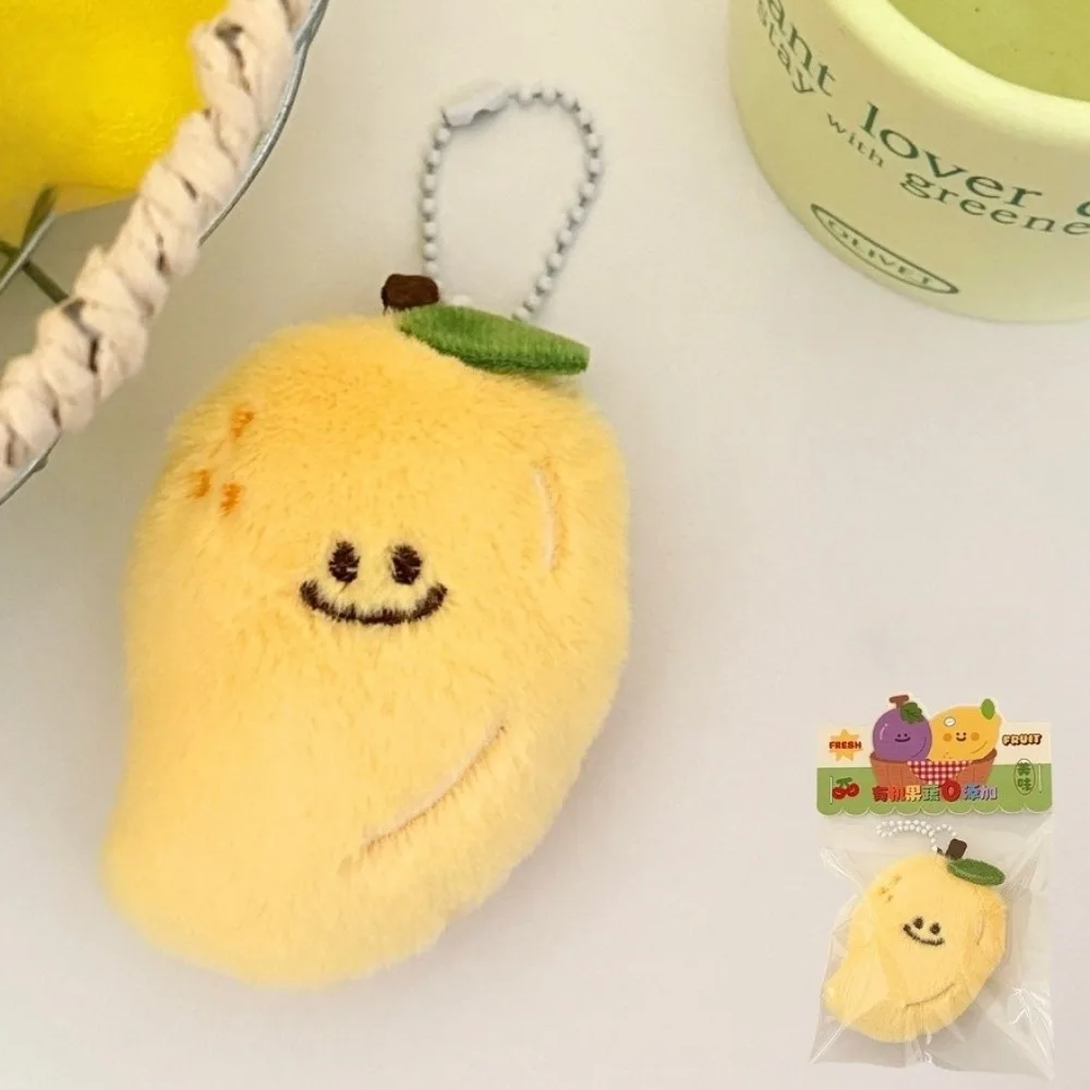 

New Cartoon Fruit Keychain Mango Peach Banana Avocado Lemon Cherry Pendant Cute Backpack Charm Birthday Gifts