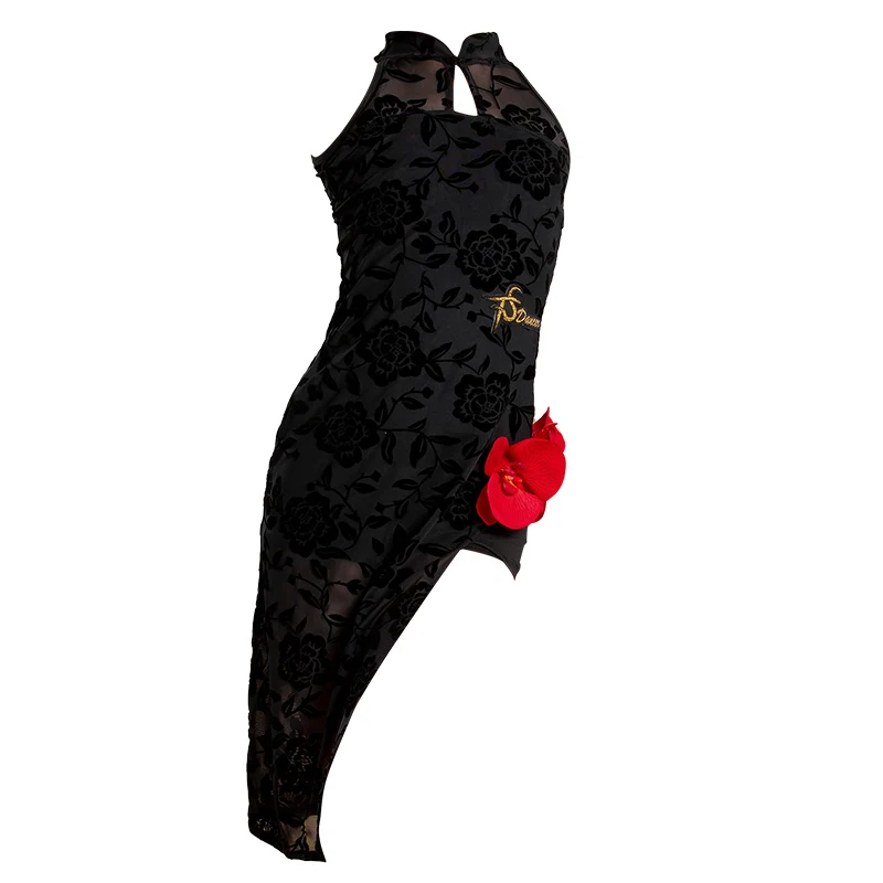 Costume d'entraînement de danse latine pour filles, Costume de spectacle pour enfants, règlements de compétition, robe de danse latine, nouvelle collection