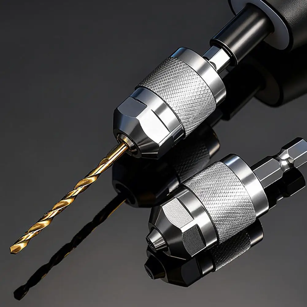 

Адаптер для быстрозажимного патрона для дрели без ключа, шестигранный хвостовик 1/4 дюйма, быстросменный конвертер 0,3-3,6 мм / 1,5-6,5 мм, для электрической дрели-шуруповерта R9e9