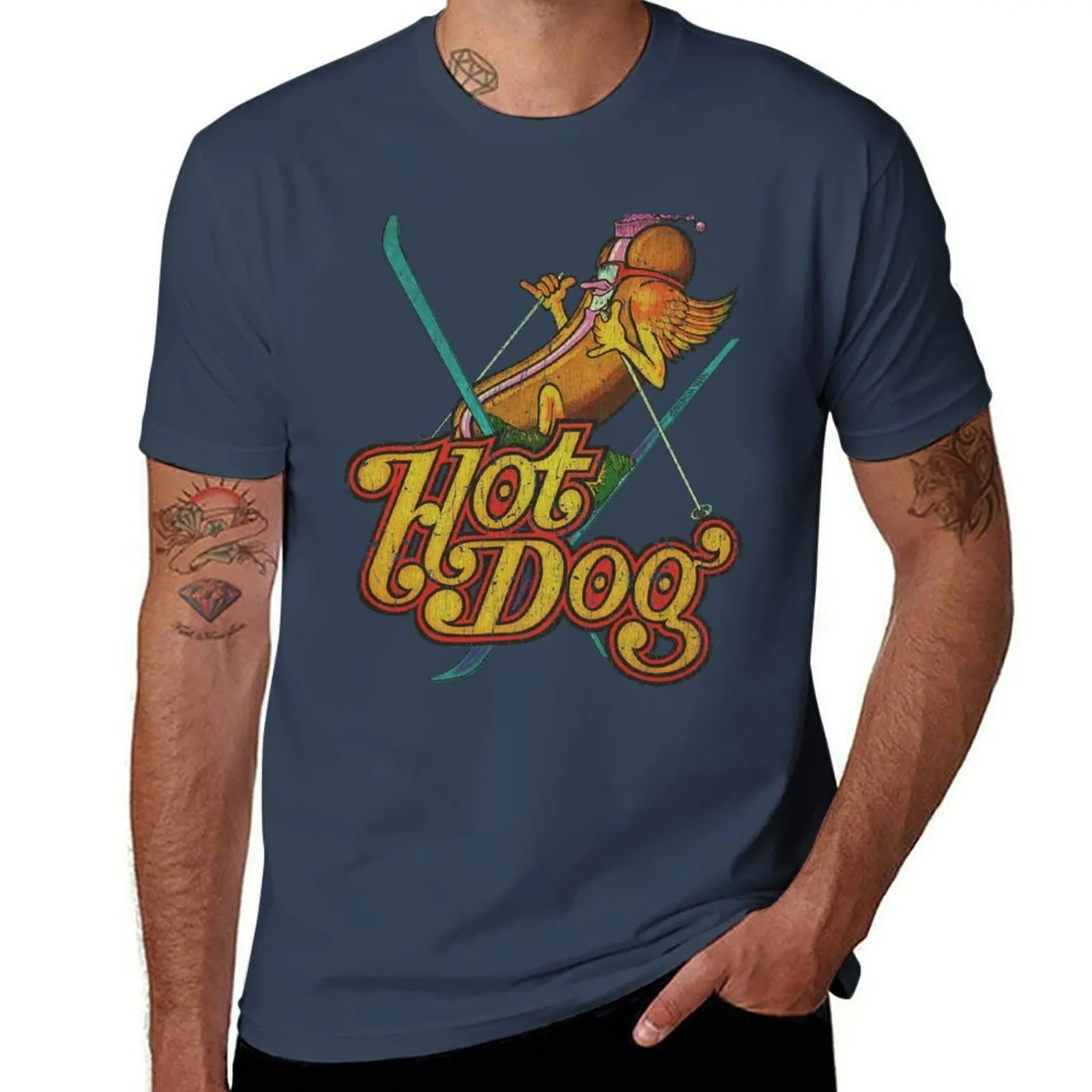 

Hot Dog Skier 1974 T-Shirt man t shirt designer t shirts designer T-Shirt