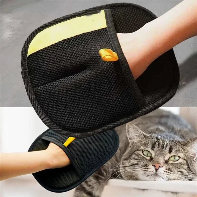 

Pet Electrostatic Hair Removal Gloves Cat Hair Removal Brush Adhesive Gloves Cat Comb Cleaning Hair Removal Grooming Glove