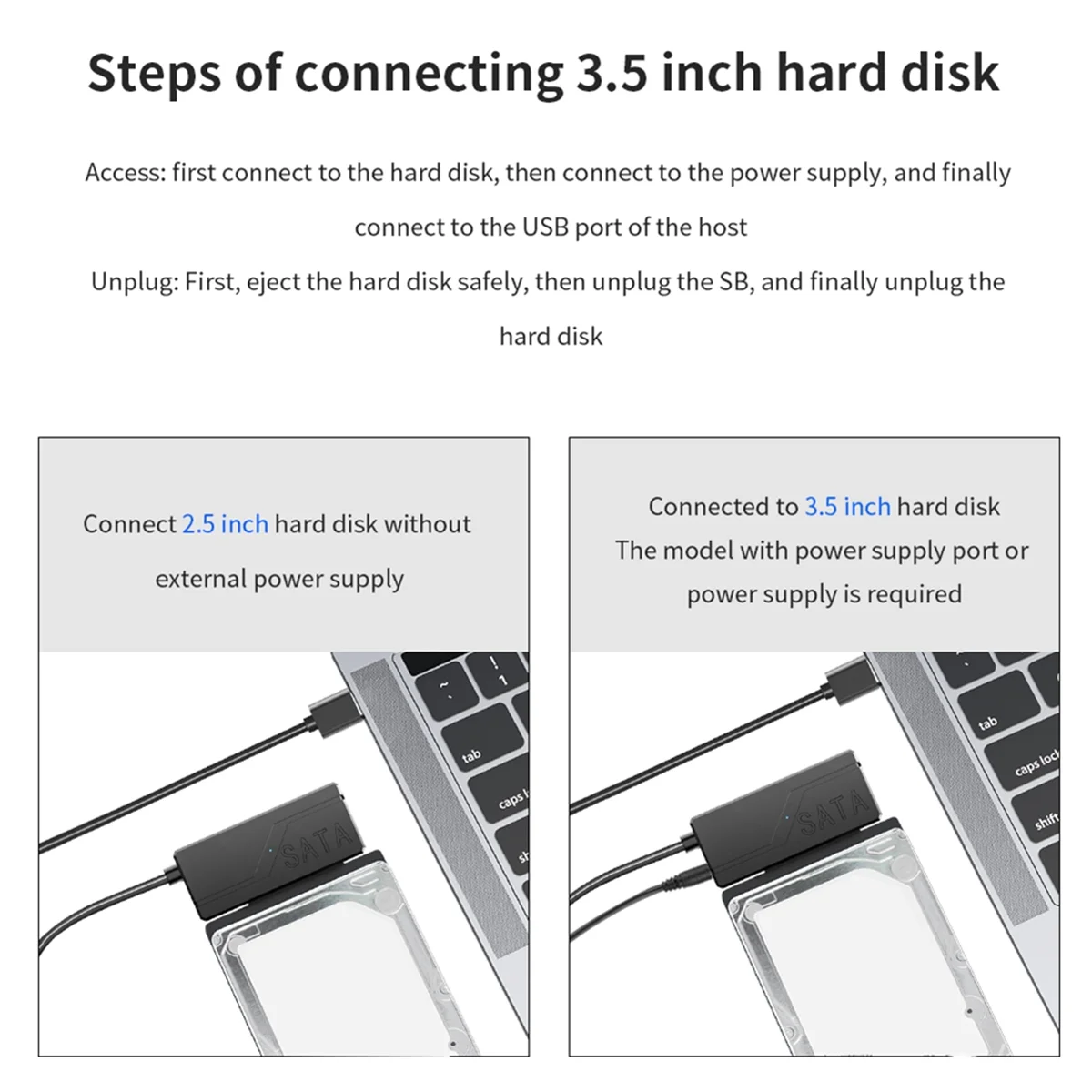 N35R_DU USB 3.0 to Sata Cable Sata III To Usb 3.0 Adapter Cable Support HDD