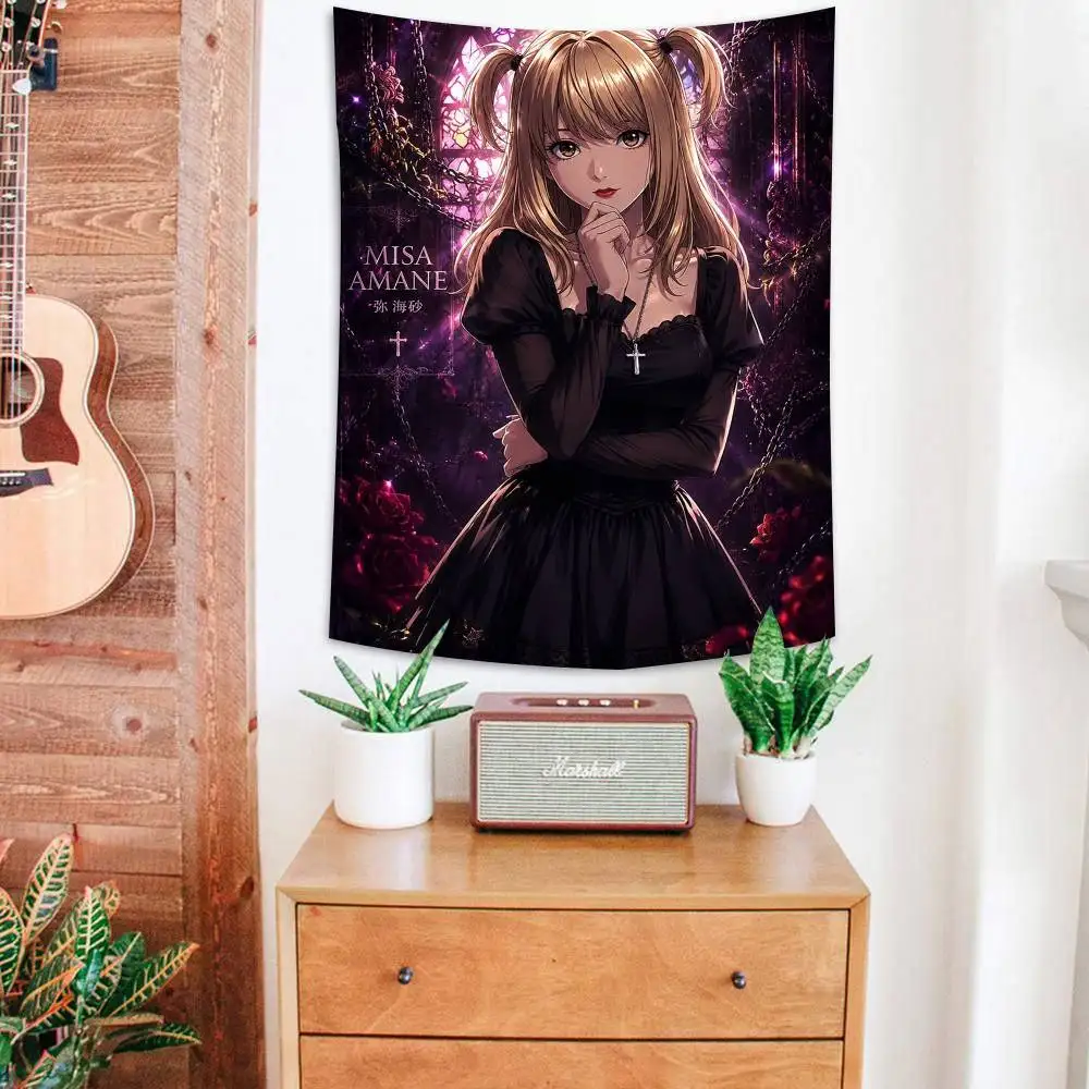 Misa D-Death N-Note Cross Party Vinyl Backdrops Background Wall Cloth Baby Shower Kids Birthday Party Decoration