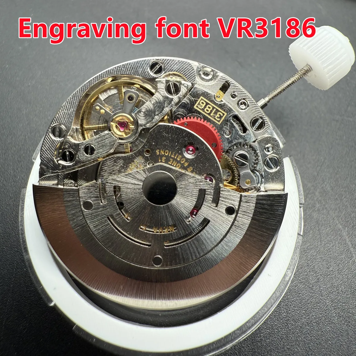 Shanghai 3186 movimiento mecánico automático hombres reloj movimiento 126710 balanza azul VR3186 GMT maestro